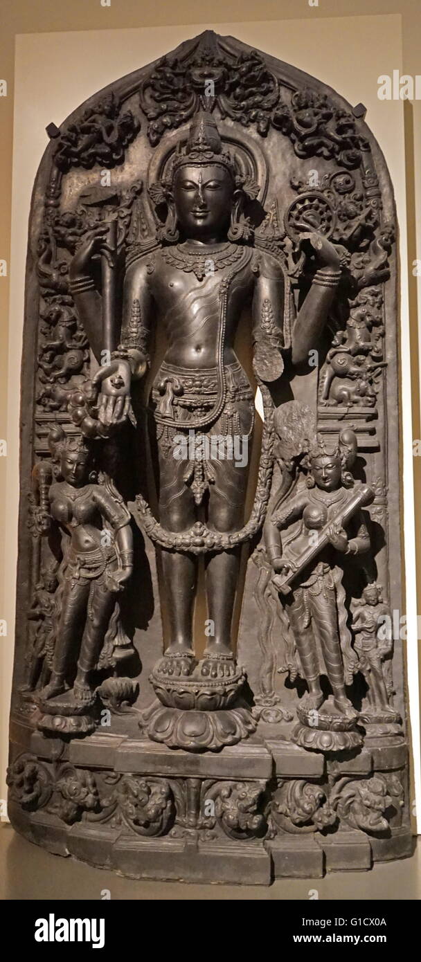 Verglaste steinerne Figur des ägyptischen Gottes Thot, aus dem alten Ägypten Stockfoto