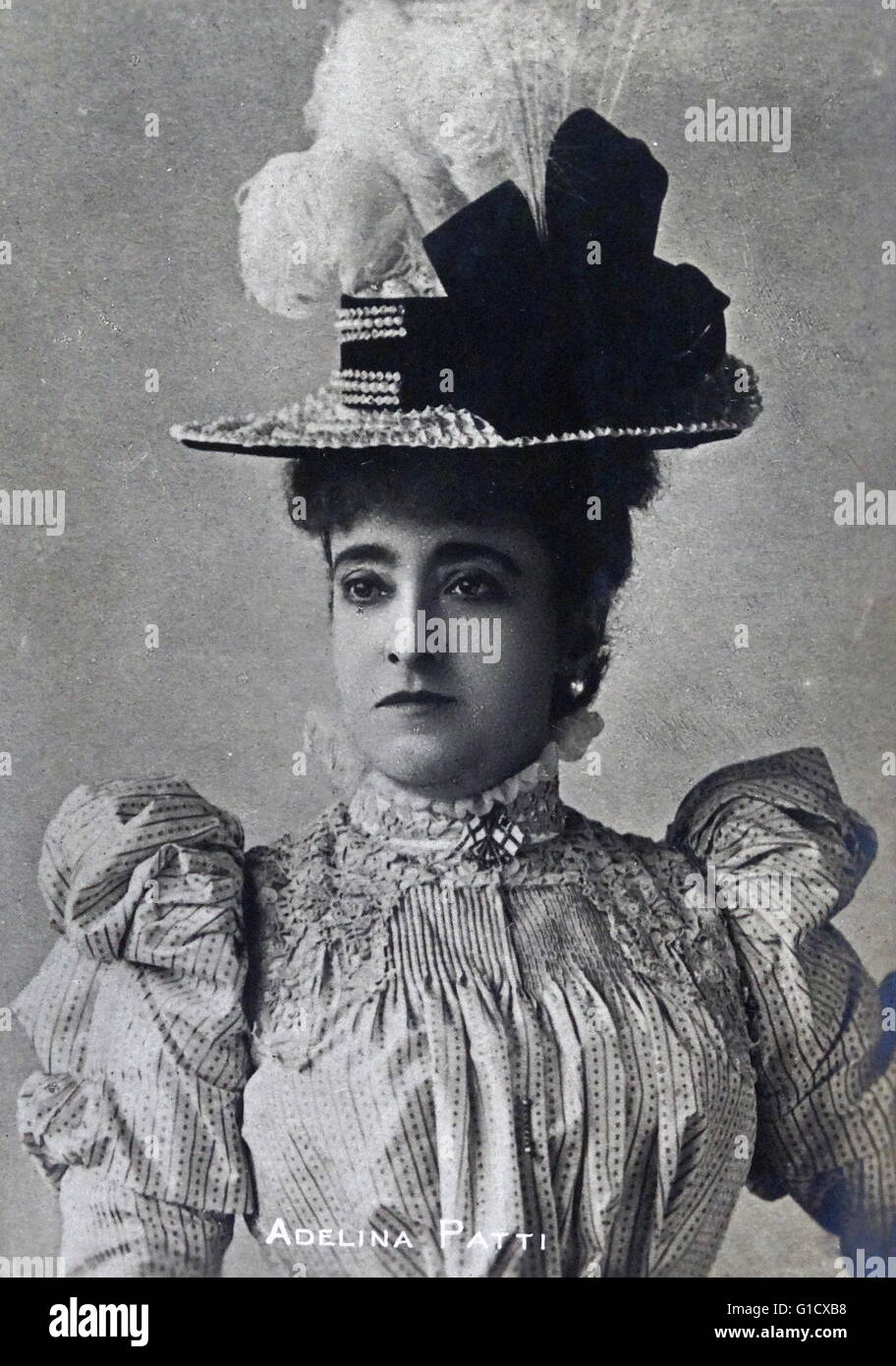 Spanische Opernsängerin Adelina Patti (18431919). Vom 20. Jahrhundert