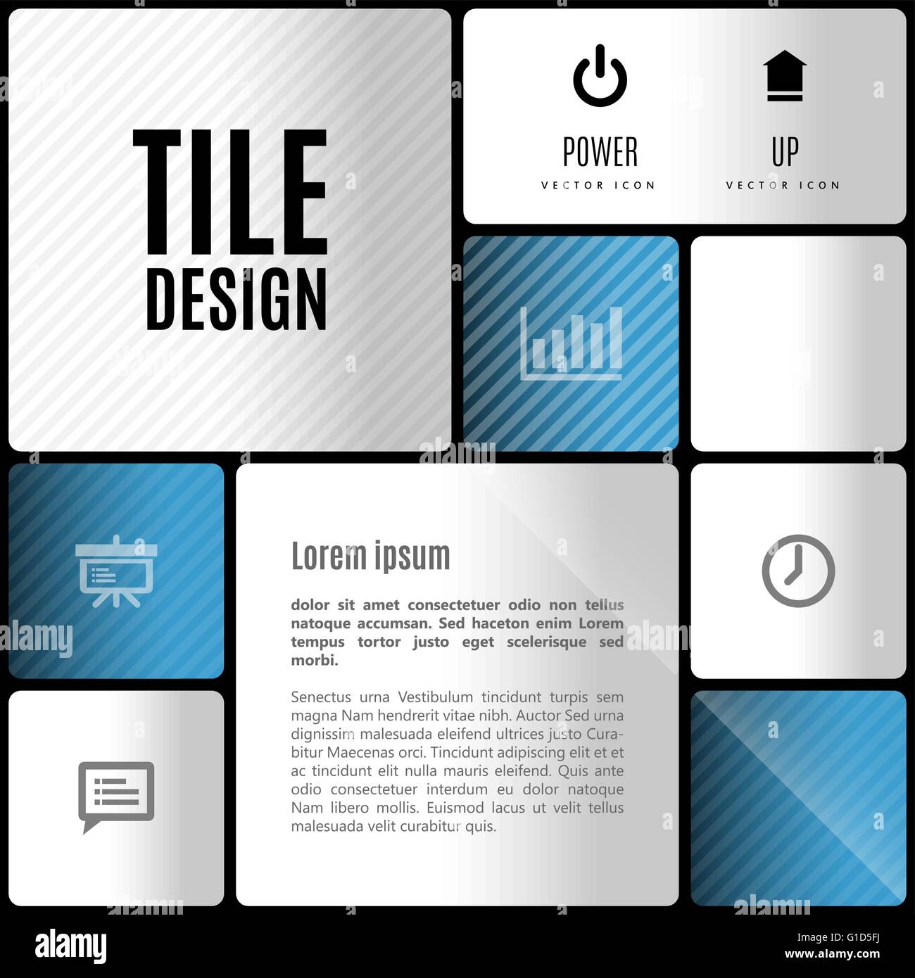 Business-Kachel-Design. Vektor-Design-Elemente für Flyer, Vorlagen,  Infografiken Stock-Vektorgrafik - Alamy
