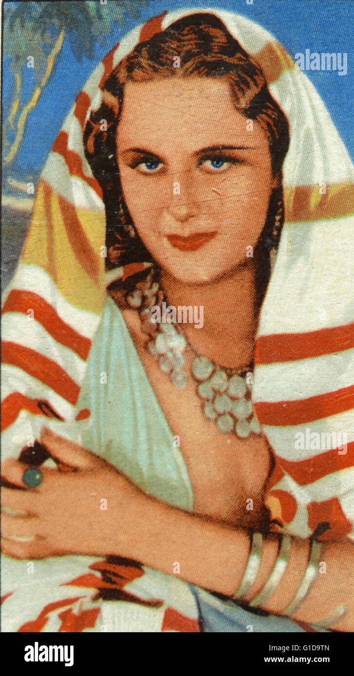 Tamara Desni (22. Oktober 1913 – 7. Februar 2008) war eine deutschstämmige britische Schauspielerin. Geboren als Tamara Brodsky, die Tochter der Schauspielerin Xenia Desni wurde Tamara Desni in Berlin geboren. Stockfoto