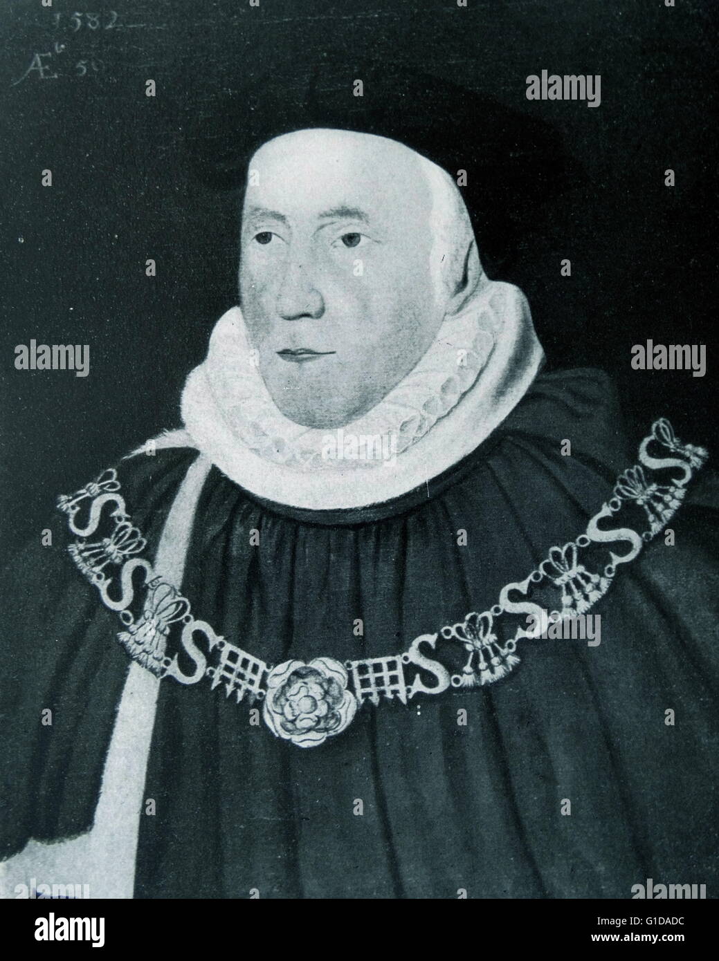 Sir Christopher Wray 1524-1592 Englisch Richter und Politiker. Sprecher des House Of Commons 1571-1572. Später ernannte Chief Justice Stockfoto
