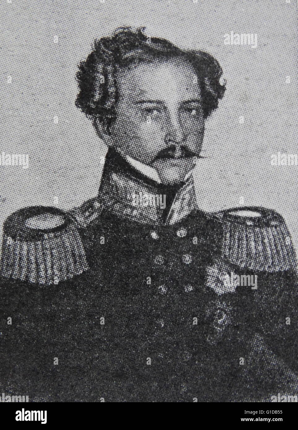 Porträt von Charles William Ferdinand, Herzog von Braunschweig-Wolfenbüttel (1735-1806) einen souveränen Fürsten des Heiligen Römischen Reiches und ein professioneller Soldat, der diente als eine Brandenburgische des Königreichs Preußen. Vom 18. Jahrhundert Stockfoto