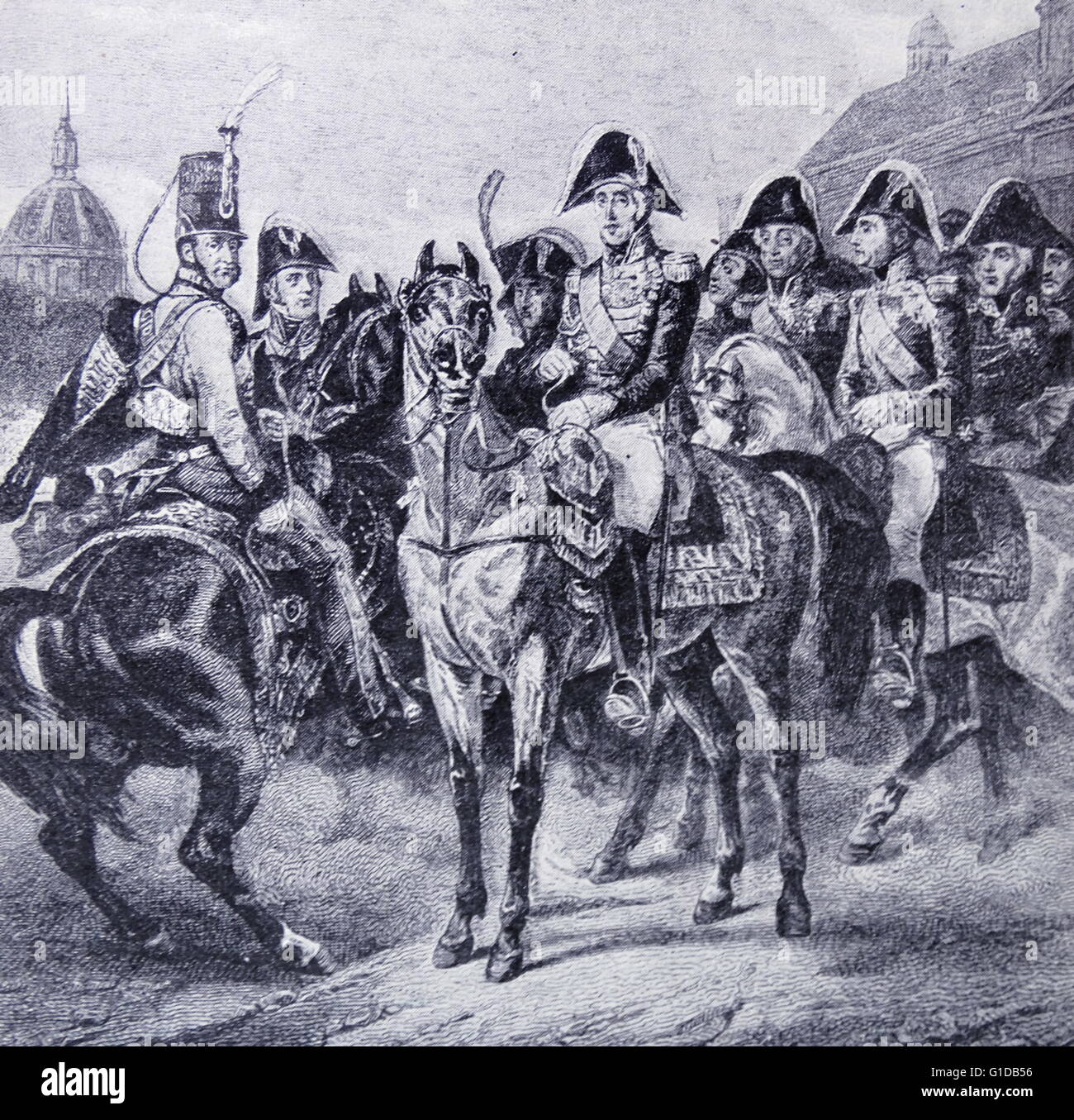 Porträt von König Charles X von Frankreich (1757-1836) auch bekannt als der Graf von Artois. Vom 19. Jahrhundert Stockfoto