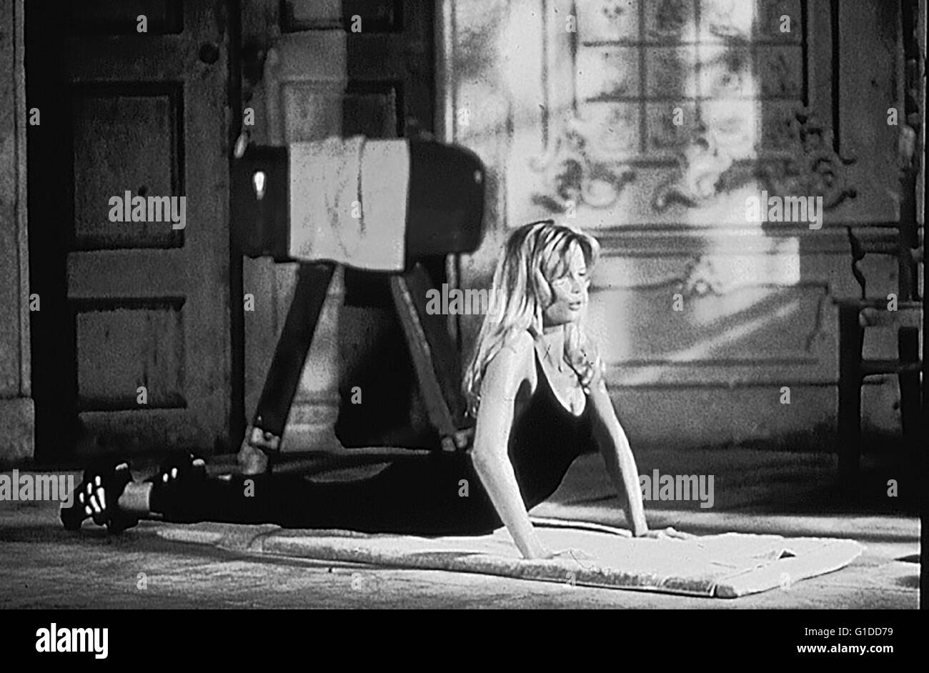 Claudia Schiffer - perfekt + / Fitness / Modell, Stockfoto