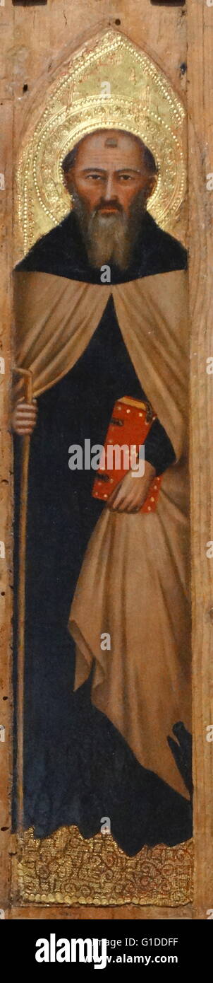 Porträt von Saint Anthony Abbot von Jacopo di Cione (1325-1390) ein italienischer Maler. Vom 14. Jahrhundert Stockfoto