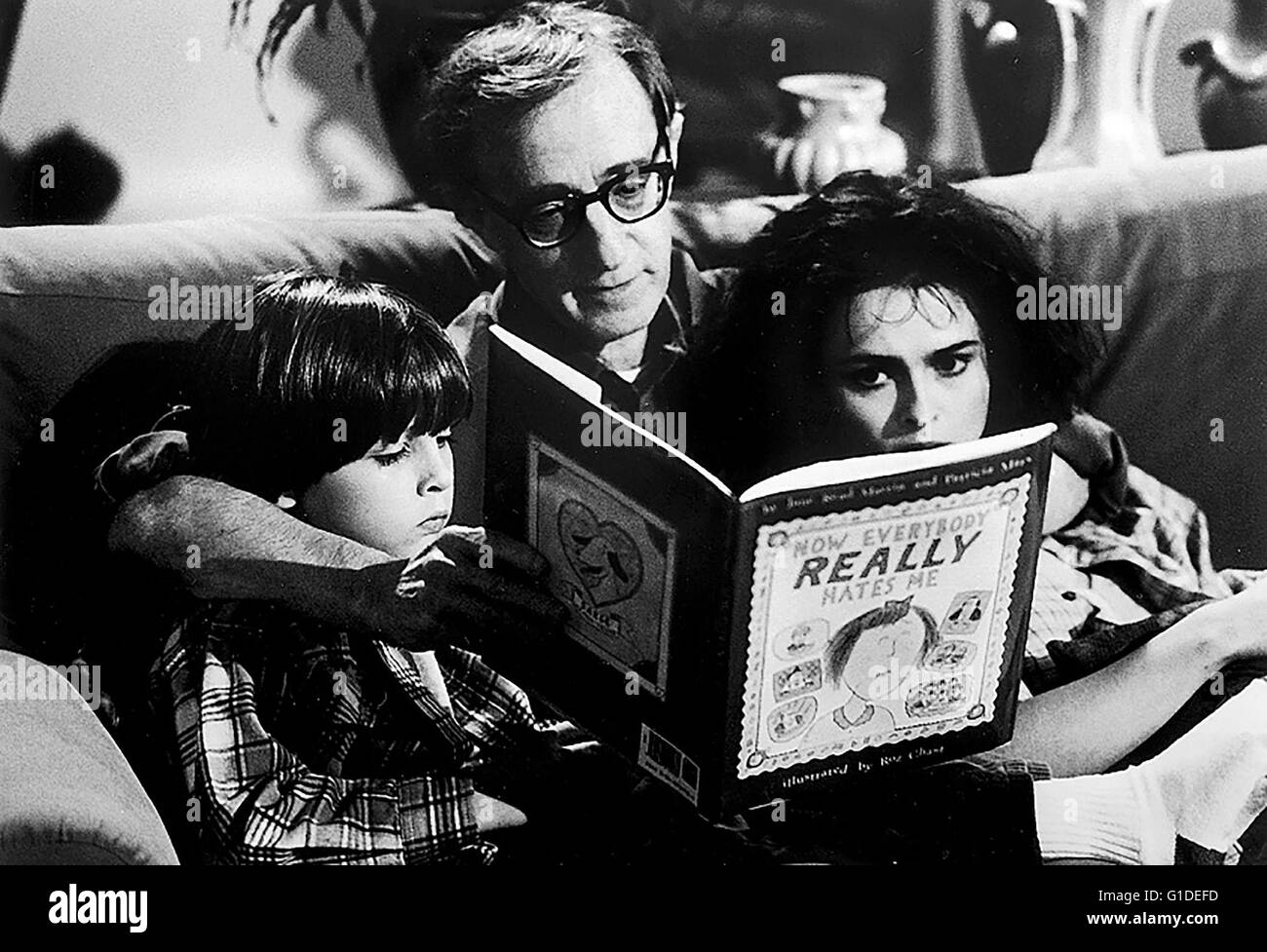 Geliebte Aphrodite / Woody Allen / Helena Bonham Carter | Namen v.l.n.r.:? / Woody Allen | Stockfoto