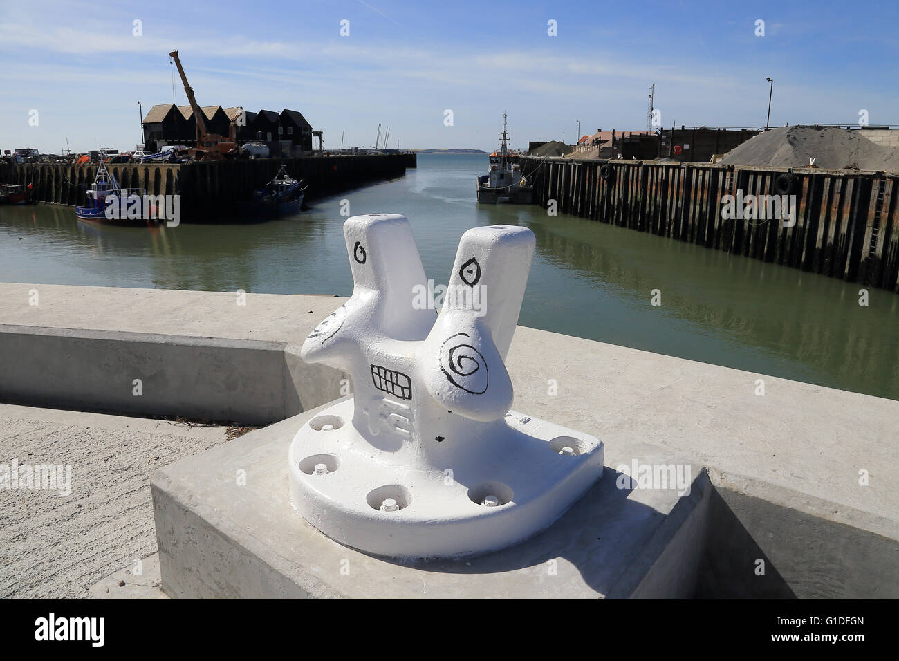 Hafen von Whitstable, Kent, England Stockfoto