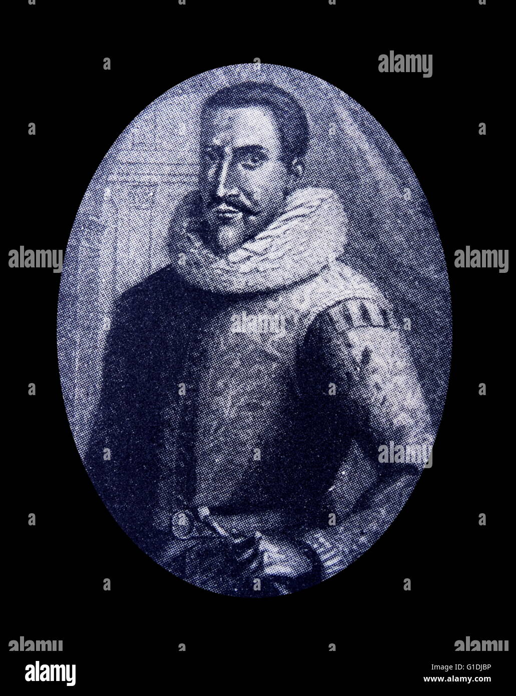 Jan Pieterszoon Coen (1587 – 1629), Gründer von Batavia. Officer von der niederländischen Ostindien-Kompanie in Indonesien, im frühen siebzehnten Jahrhundert, hält zwei Amtszeiten als seine Generalgouverneur von Niederländisch-Ostindien. Stockfoto