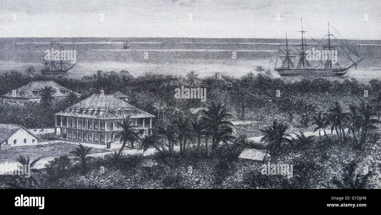 Palast der Königin Pomare IV. In Papeete, der Hauptstadt von Tahiti im