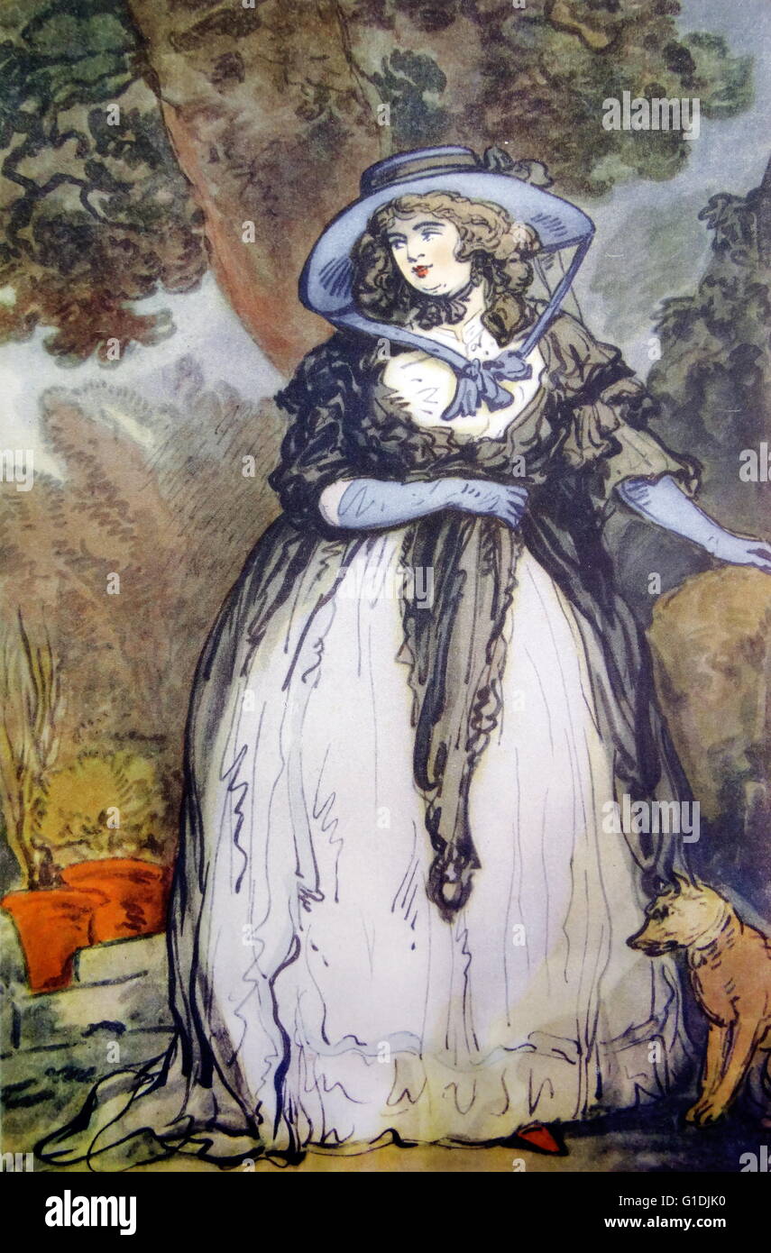 Frau Howitt von Thomas Rowlandson Stockfoto
