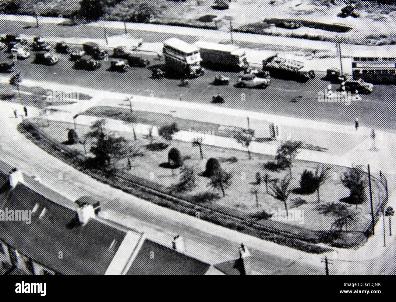 Luftaufnahme der Great West Road in der Nähe von London Borough of Hounslow Stockfoto