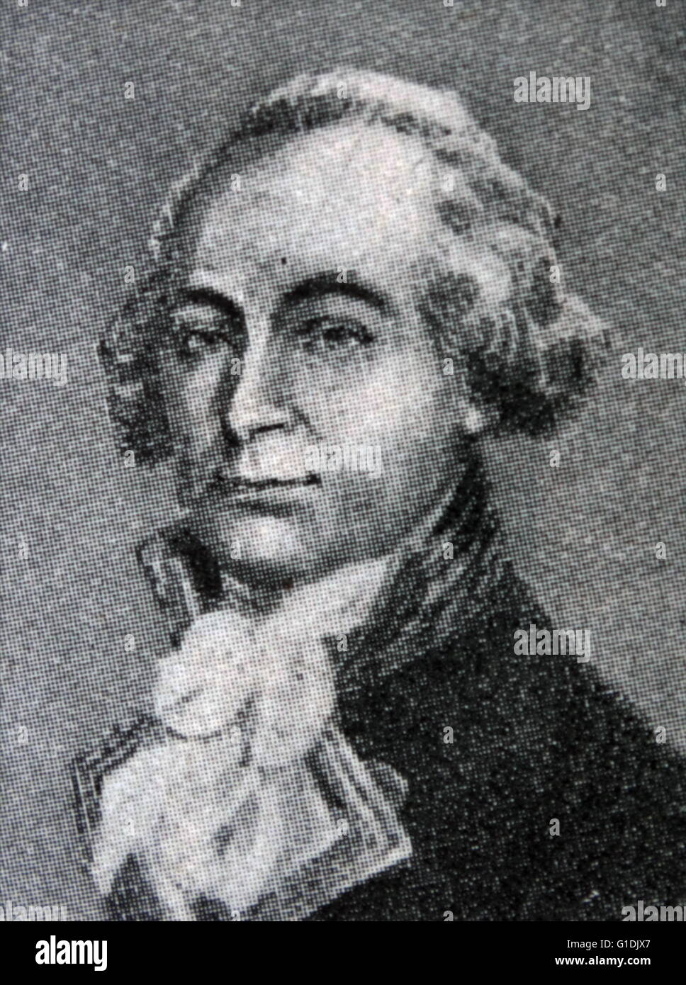 John Hunter 1737-1821, britische Nabel Offizier und Gouverneur von New South Wales, Australien 1795-1800. Datiert 1795 Stockfoto