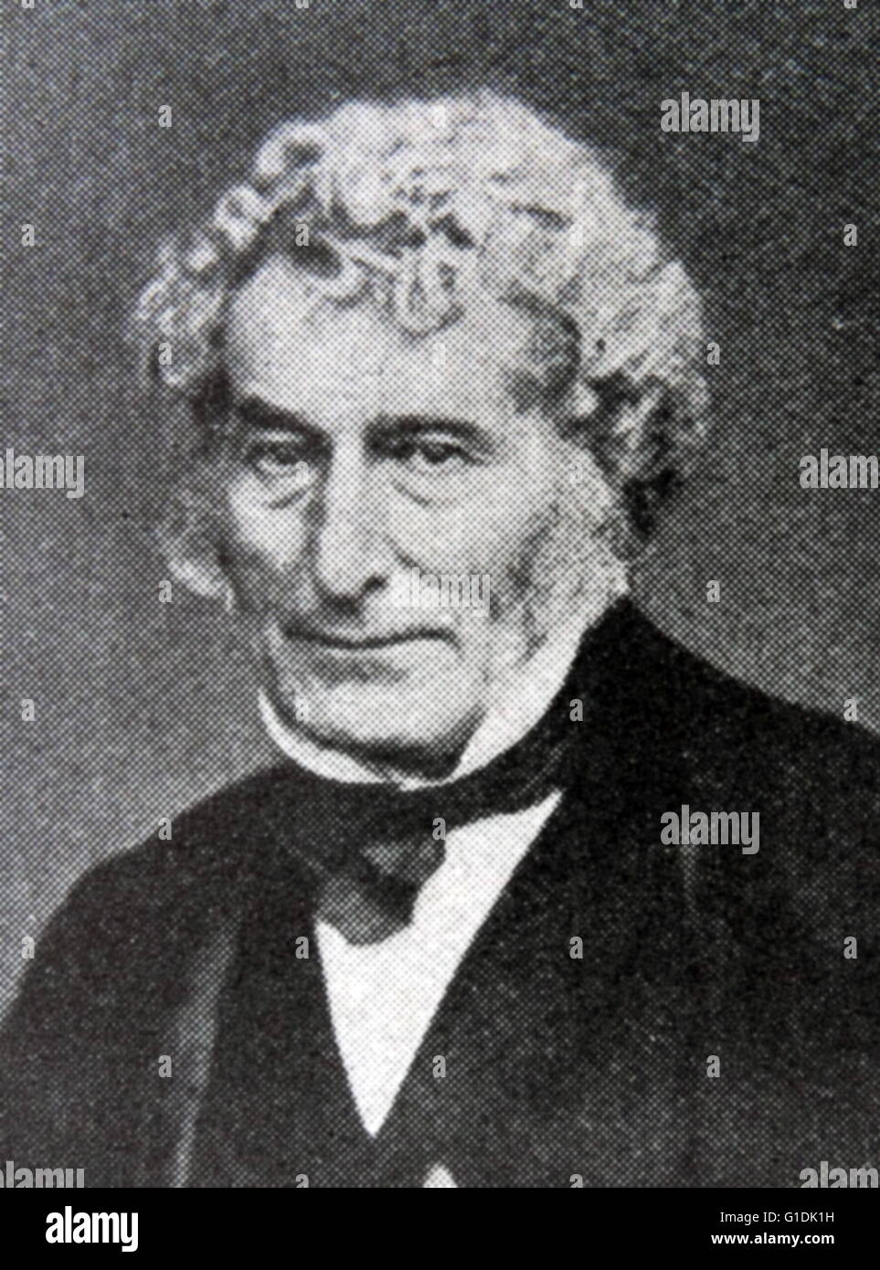 Fotografisches Porträt von Edward Law, 1. Earl of glitzern (1790-1871) eines britischen Tory-Politikers und er diente auch als Generalgouverneur von Indien. Vom 19. Jahrhundert Stockfoto