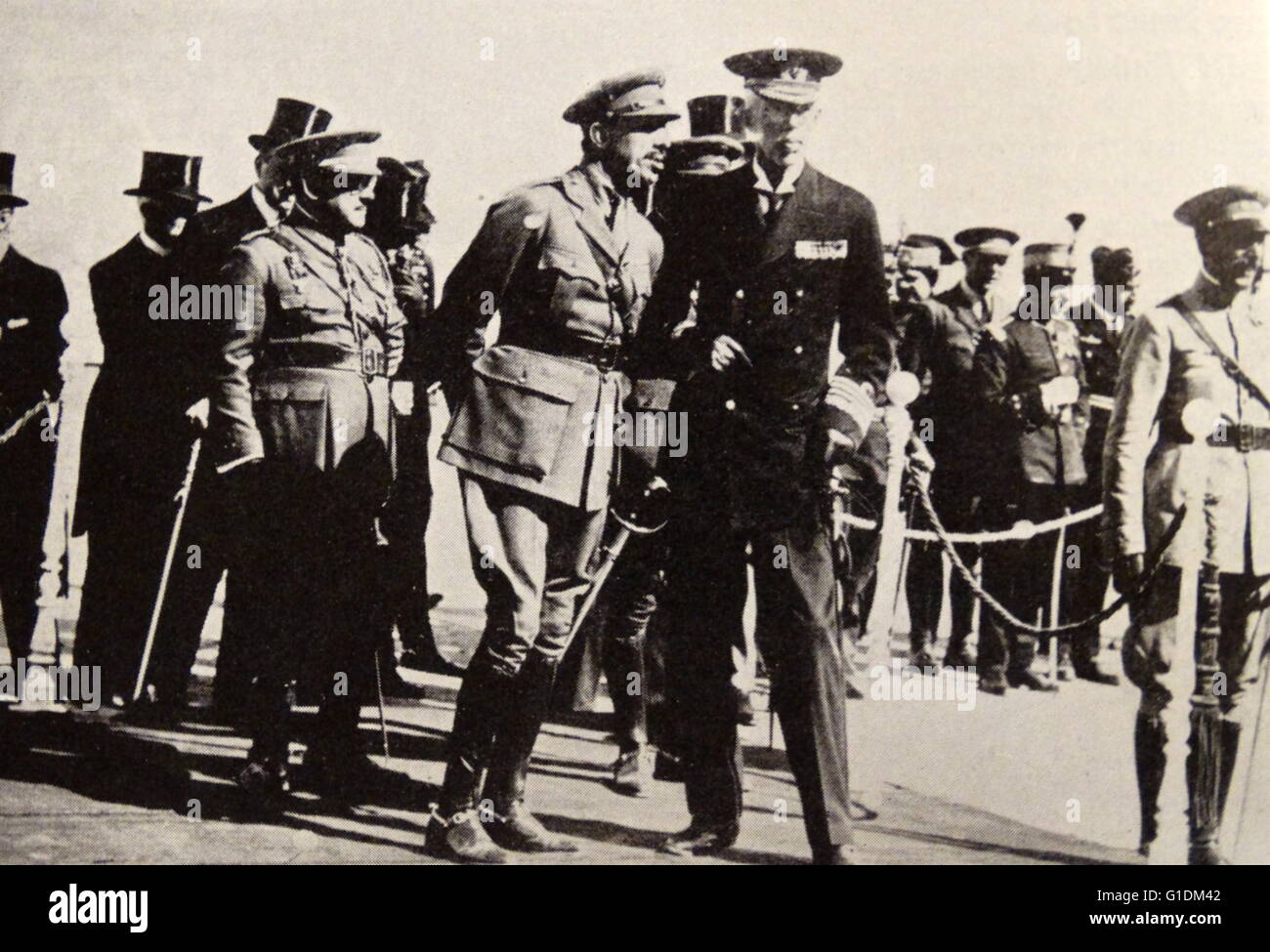 Foto von König Gustaf V von Schweden (1858-1950). Vom 20. Jahrhundert Stockfoto