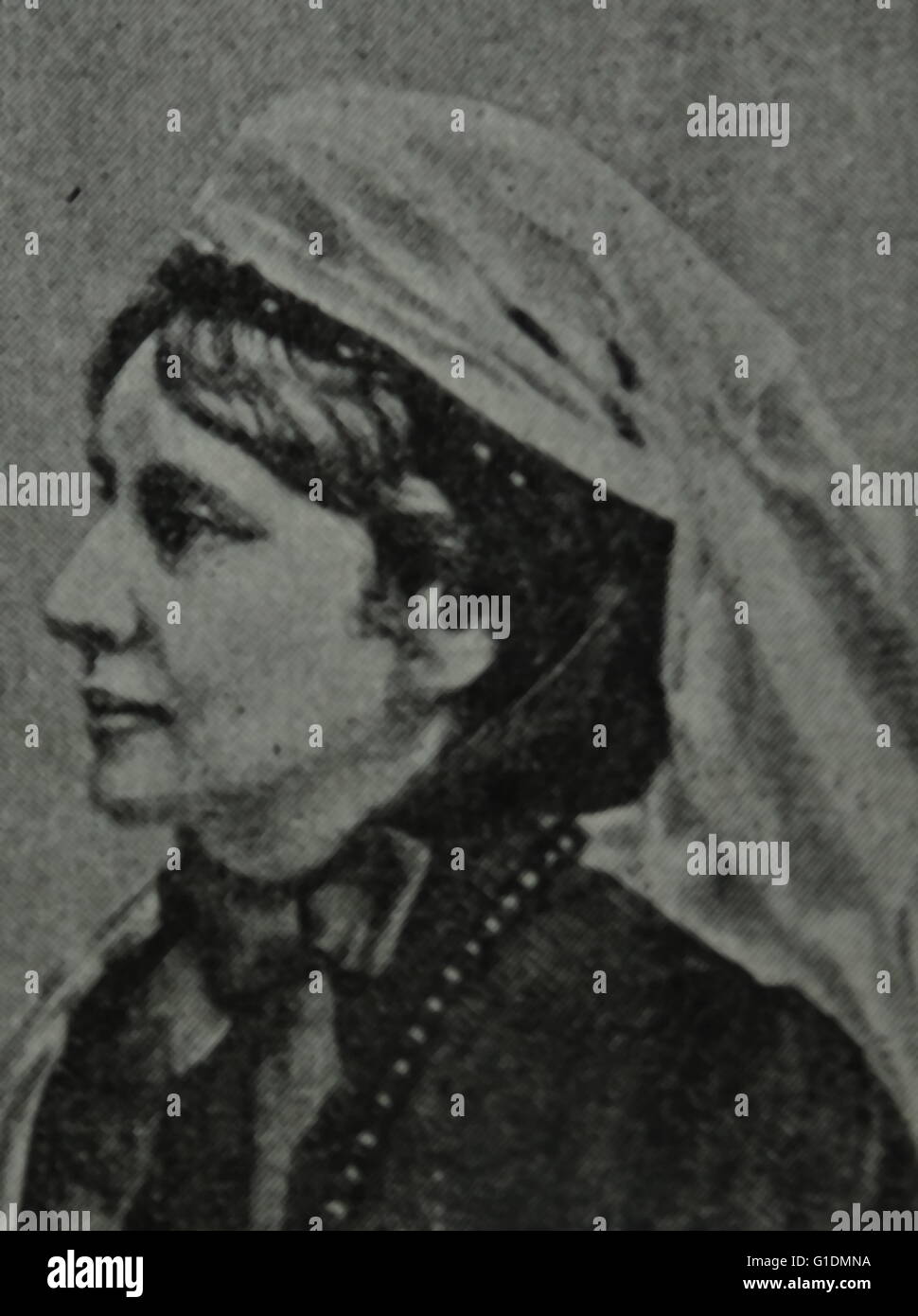 Porträt von Josephine Butler (1828-1906) viktorianische Ära britische feministische und sozialer Reformer. Vom 20. Jahrhundert Stockfoto