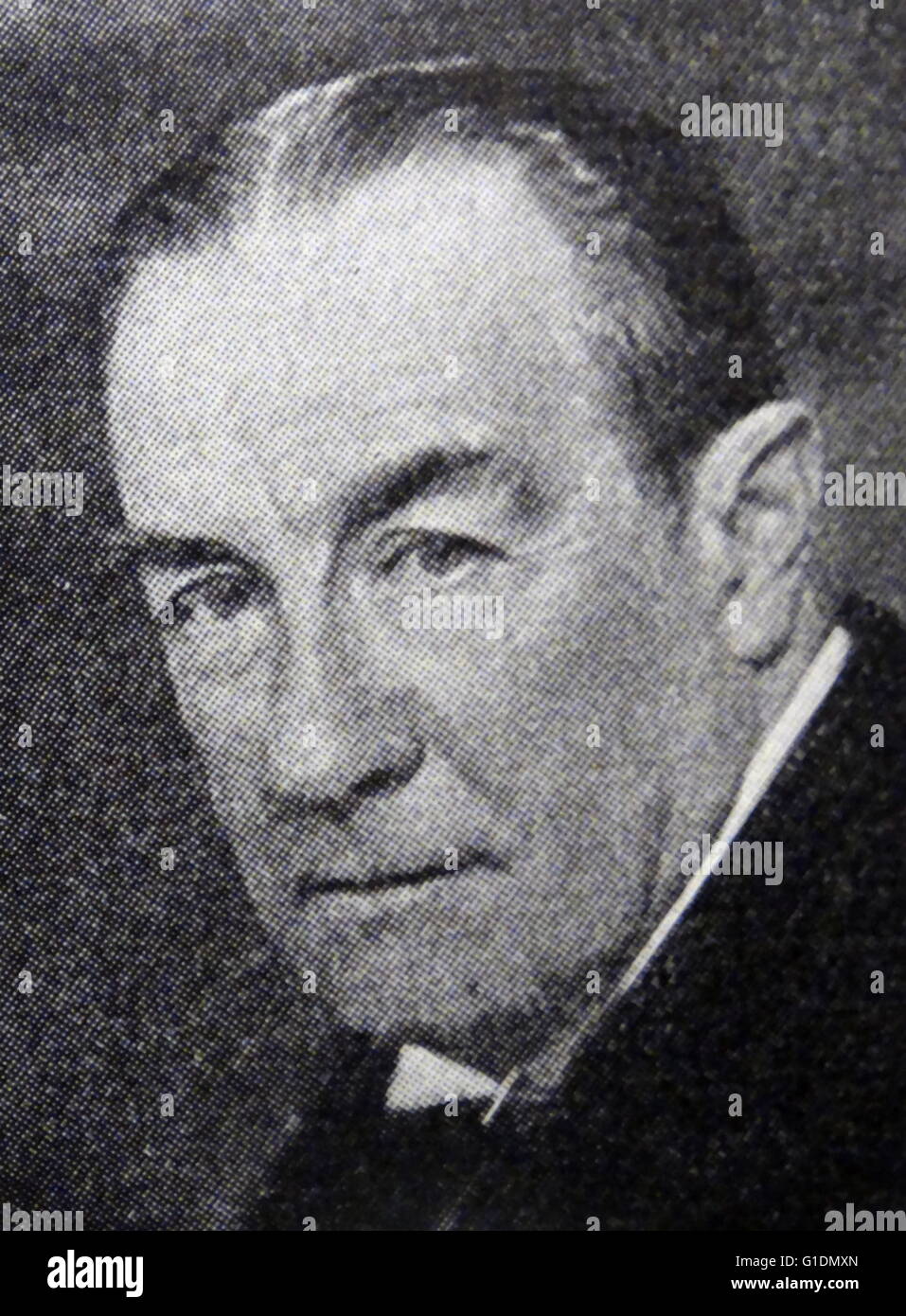 Fotografisches Porträt von Stanley Baldwin (1867-1947), britischer konservativer Politiker. Vom 20. Jahrhundert Stockfoto