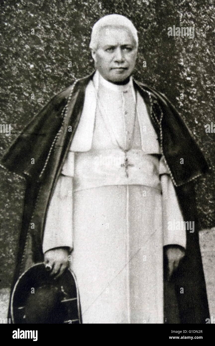 Porträt der heilige Papst Pius X. (1835-1914) 257. Papst. Vom 20. Jahrhundert Stockfoto