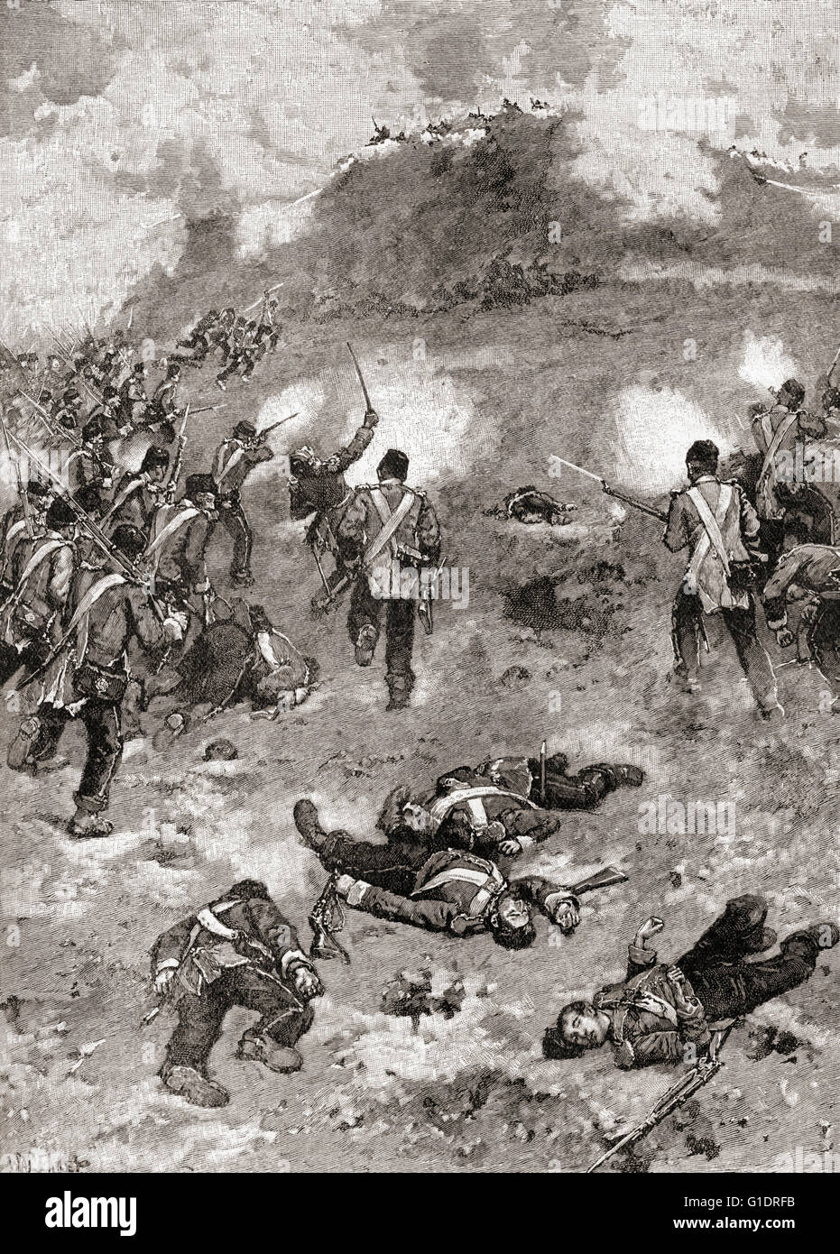 Krimkrieg.  Die Schlacht von den großen Redan während der Belagerung von Sewastopol, 1855. Stockfoto