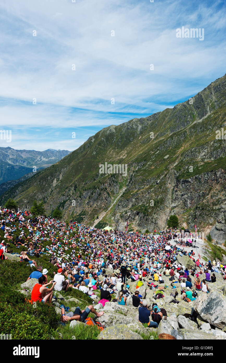 Europa, Frankreich, Haute Savoie, Rhône-Alpen, Chamonix, Cozmo Jazz Sommerfestival Stockfoto