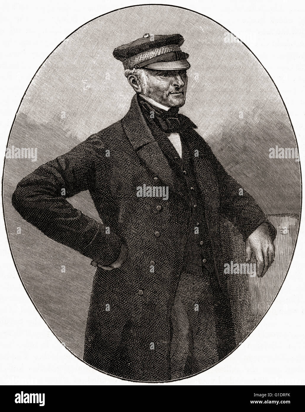 General Sir James Simpson, 1792-1868.  Britischer Offizier des 19. Jahrhunderts, der die britischen Truppen auf der Krim von Juni bis November 1855 befehligte. Stockfoto