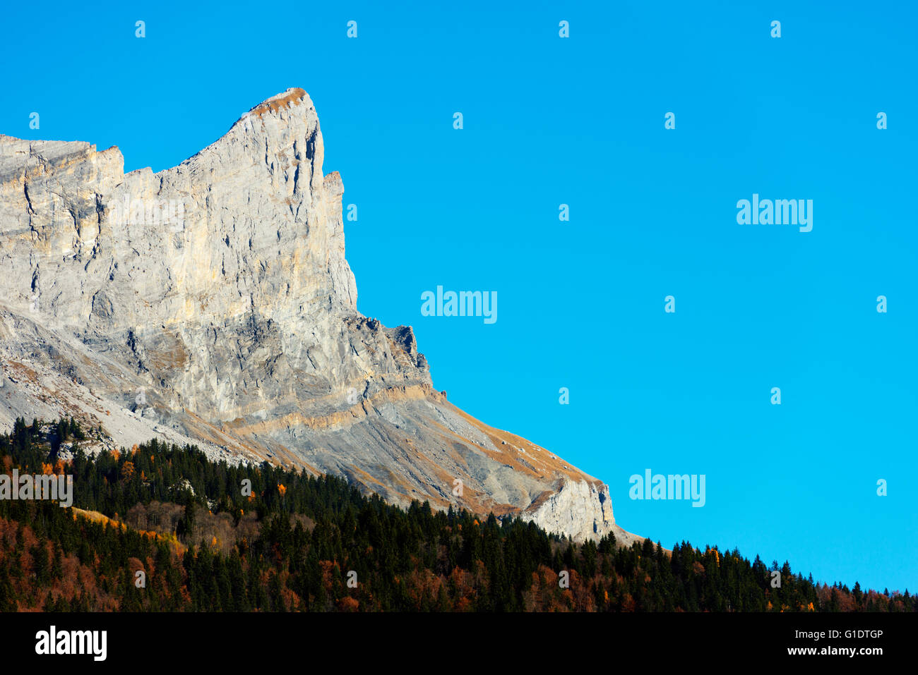 Europa, Frankreich, Haute Savoie, Rhone Alpes, das Tal von Chamonix, La Tete ein Gehmintuen (2804m) Stockfoto