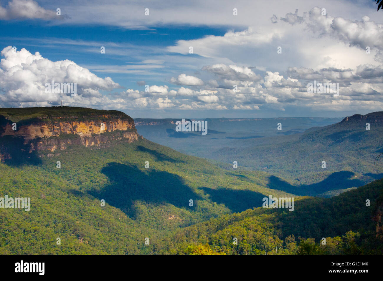 Blue Mountains anzeigen. Australien Stockfoto