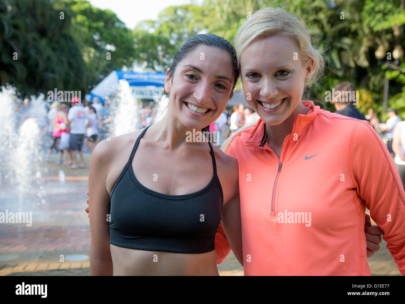 West Palm Beach, Florida, USA. 14. Mai 2016. Das Speichern der Tiger 5K benannt zu Ehren des Tierpfleger Stacey Konwiser findet im Palm Beach Zoo am Samstag, den 14. Mai in West Palm Beach. © Allen Eyestone/der Palm Beach Post/ZUMA Draht/Alamy Live-Nachrichten Stockfoto