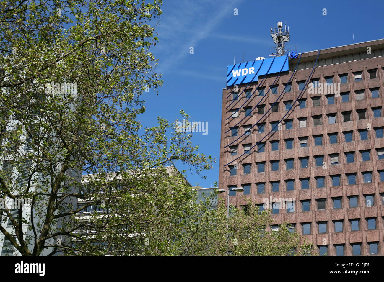 Das Gebäude des WDR Radio- und TV-Sendung in Köln, Deutschland Stockfoto