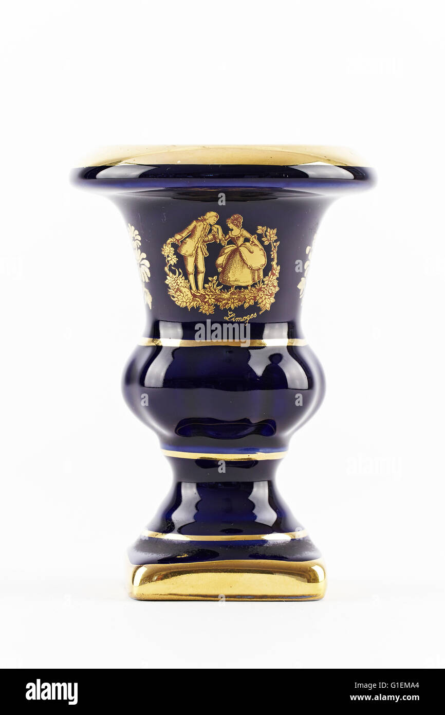 Rokoko-Stil Vase. Limoges. Frankreich. Stockfoto