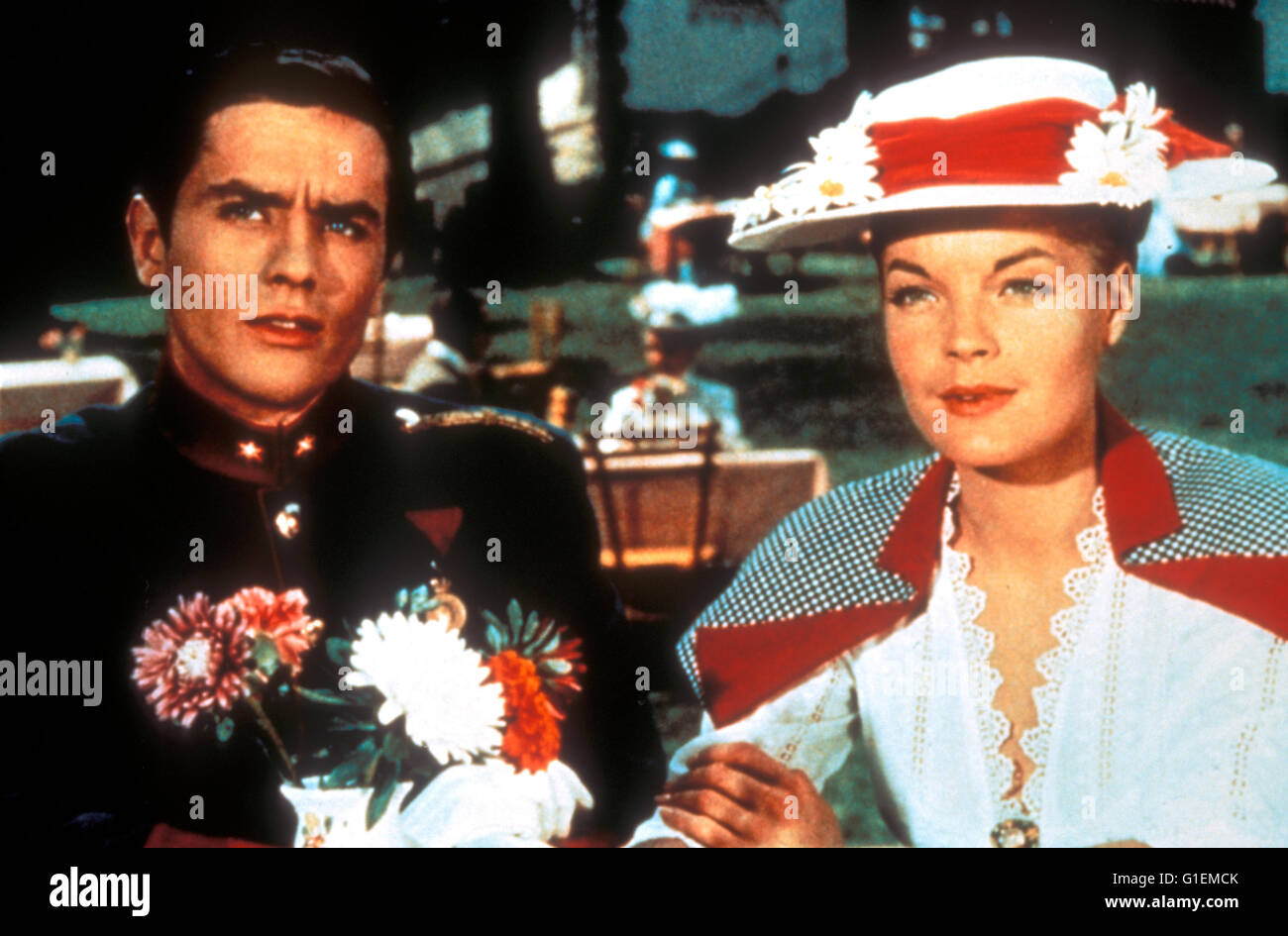 christine-alain-delon-romy-schneider-stockfotografie-alamy