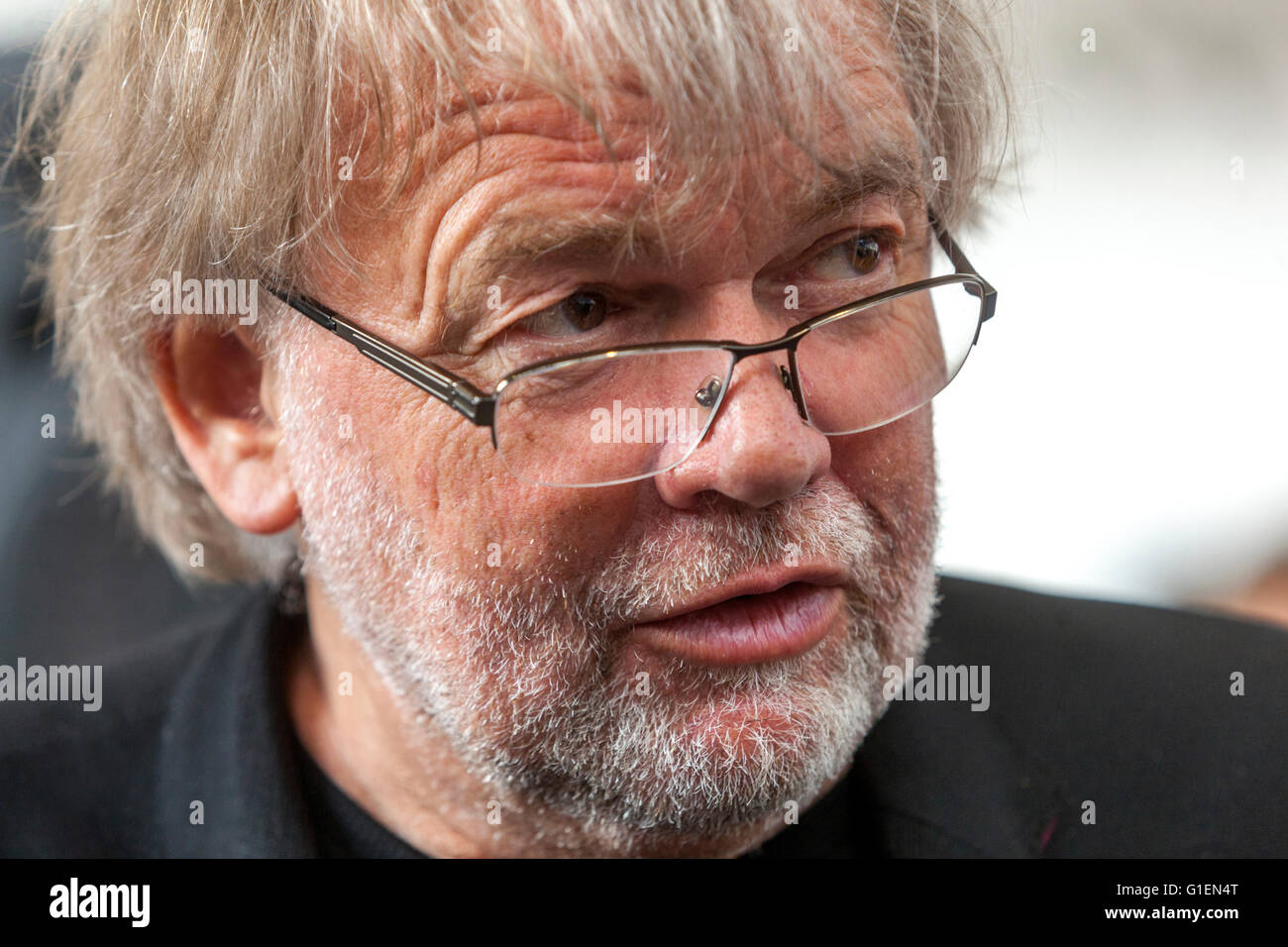 Jostein Gaarder, norwegischer Schriftsteller bei seinem Besuch in Prag Stockfoto