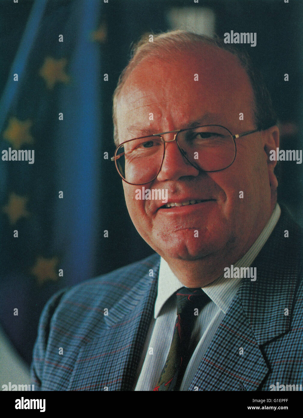 Der Deutsche FDP-Politiker Dr. Martin Bangemann, 1990er Jahre Deutschland. Deutscher Politiker Dr. Martin Bangemann (FDP) Deutschland der 1990er Jahre. Stockfoto