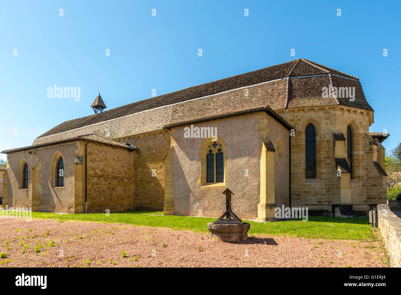 Kirche des Konvents der Cordeliers. Charlieu. Brionnais. Departement Loire. Auvergne-Rhone-Alpes. Frankreich Stockfoto
