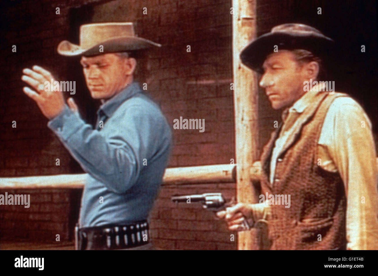 Wanted: Dead or Alive, aka: Der Kopfgeldjäger, Fernsehserie, USA 1958-1961, Monia: Victor Perrin, Steve McQueen ("Links") Stockfoto