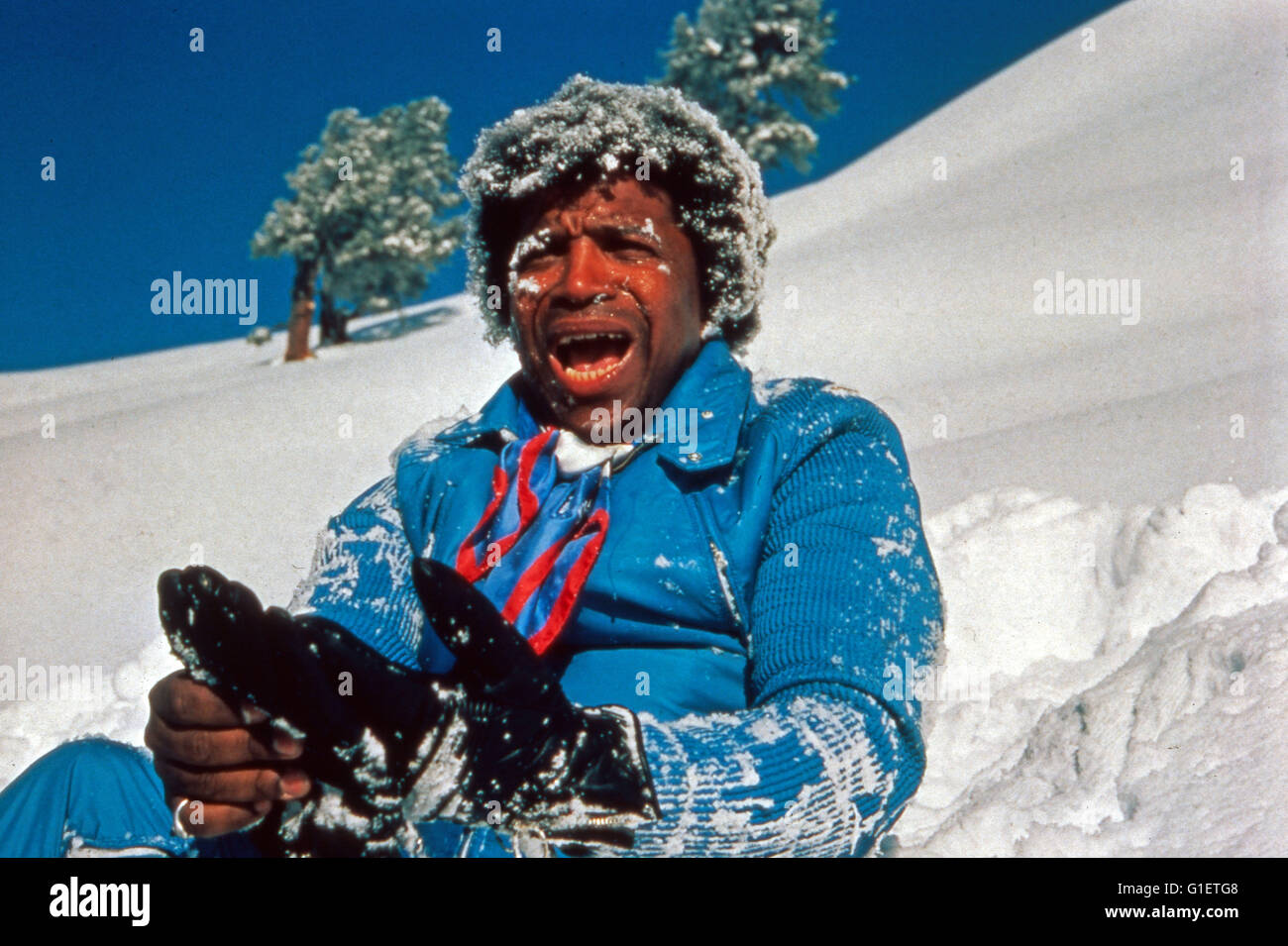 Drei Männer Im Schnee, Deutschland 1974, Regie Alfred Vohrer, Monia gerade Roberto Blanco Drei Männer Im Schnee, Deutschland 1974, Regie Alfred Vohrer, Monia gerade Roberto Blanco