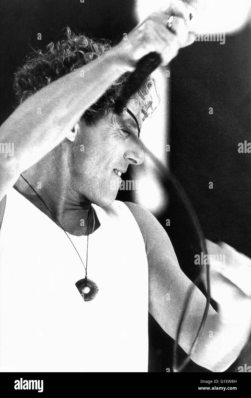 Roger Daltrey von der Britischen Rockband "The Who", 1990er Jahre. Roger Daltrey der britischen Rockband "The Who", der 1990er Jahre. Stockfoto
