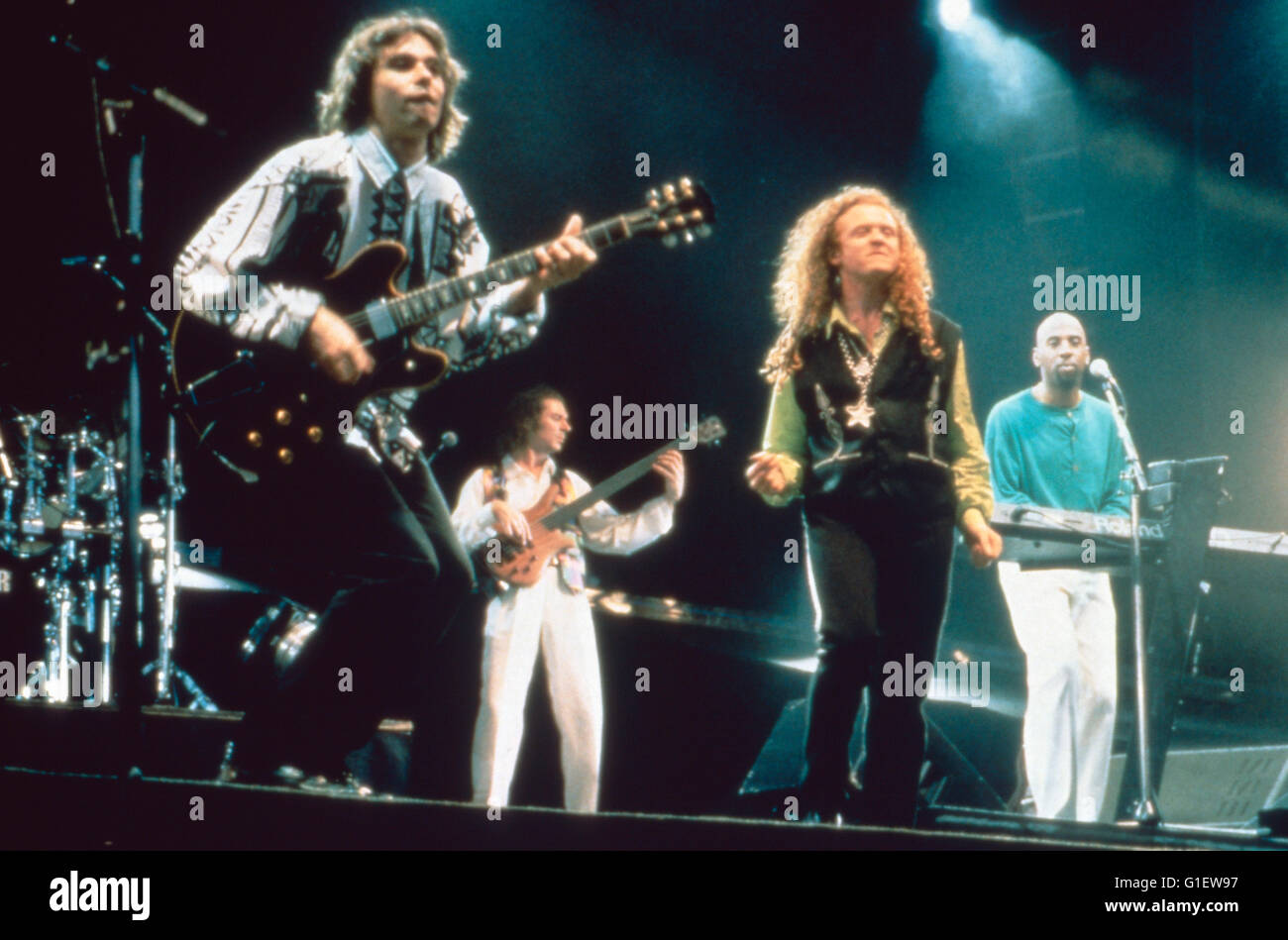 Sterben Sie britischen Band "Simply Red", 1990er Jahre. Britische band "Simply Red", der 1990er Jahre. Stockfoto