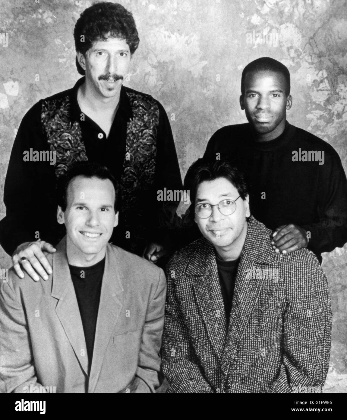 Sterben Sie hörten Fusionband "Yellowjackets" 1990er Jahre. Amerikanischen Fusionband "Yellowjackets" der 1990er Jahre. Stockfoto