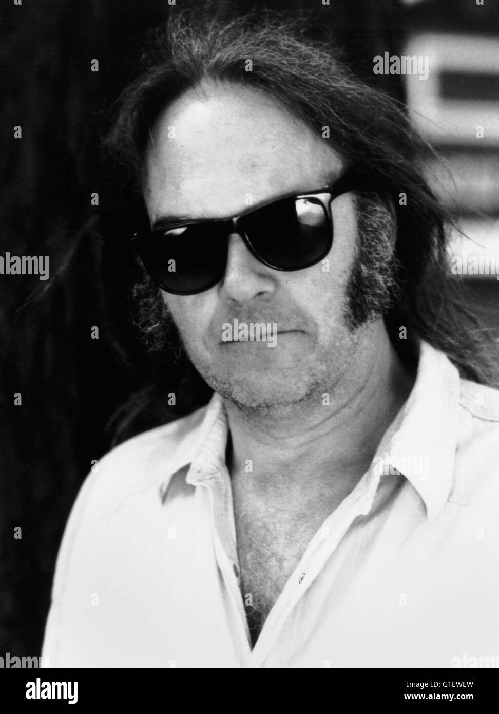 Der Kanadische Rockmusiker Neil Young, 1990er Jahre. Kanadischer Rock-Sänger Neil Young, der 1990er Jahre. Stockfoto