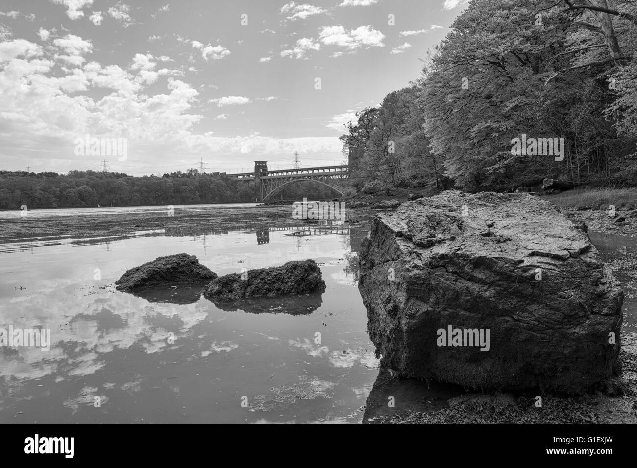 Menai straights Angelsey North Wales UK Stockfoto