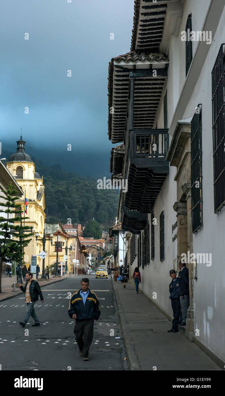 Rue de Bogota Kolumbien Stockfoto