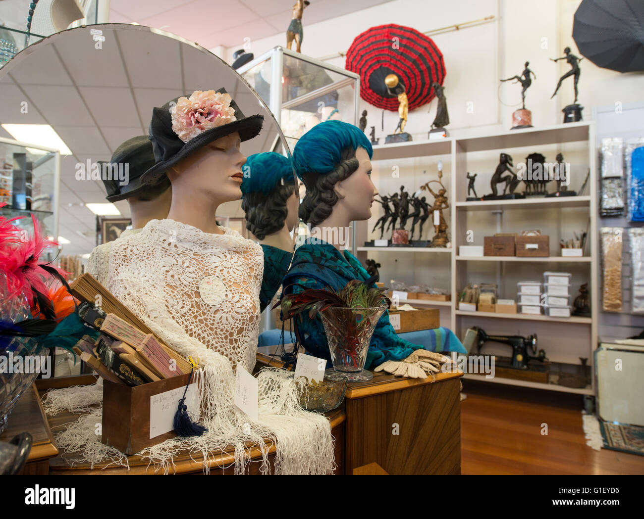Antiquitäten und Sammlerstücken shop Napier Neuseeland Stockfoto