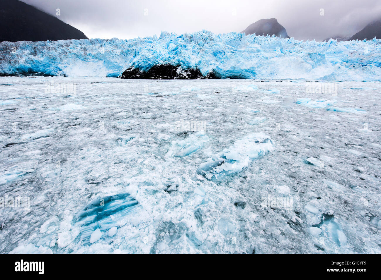 Amalia Gletscher oder Skua Gletscher Bernardo O' Higgins Nationalpark Patagonien Chile Stockfoto