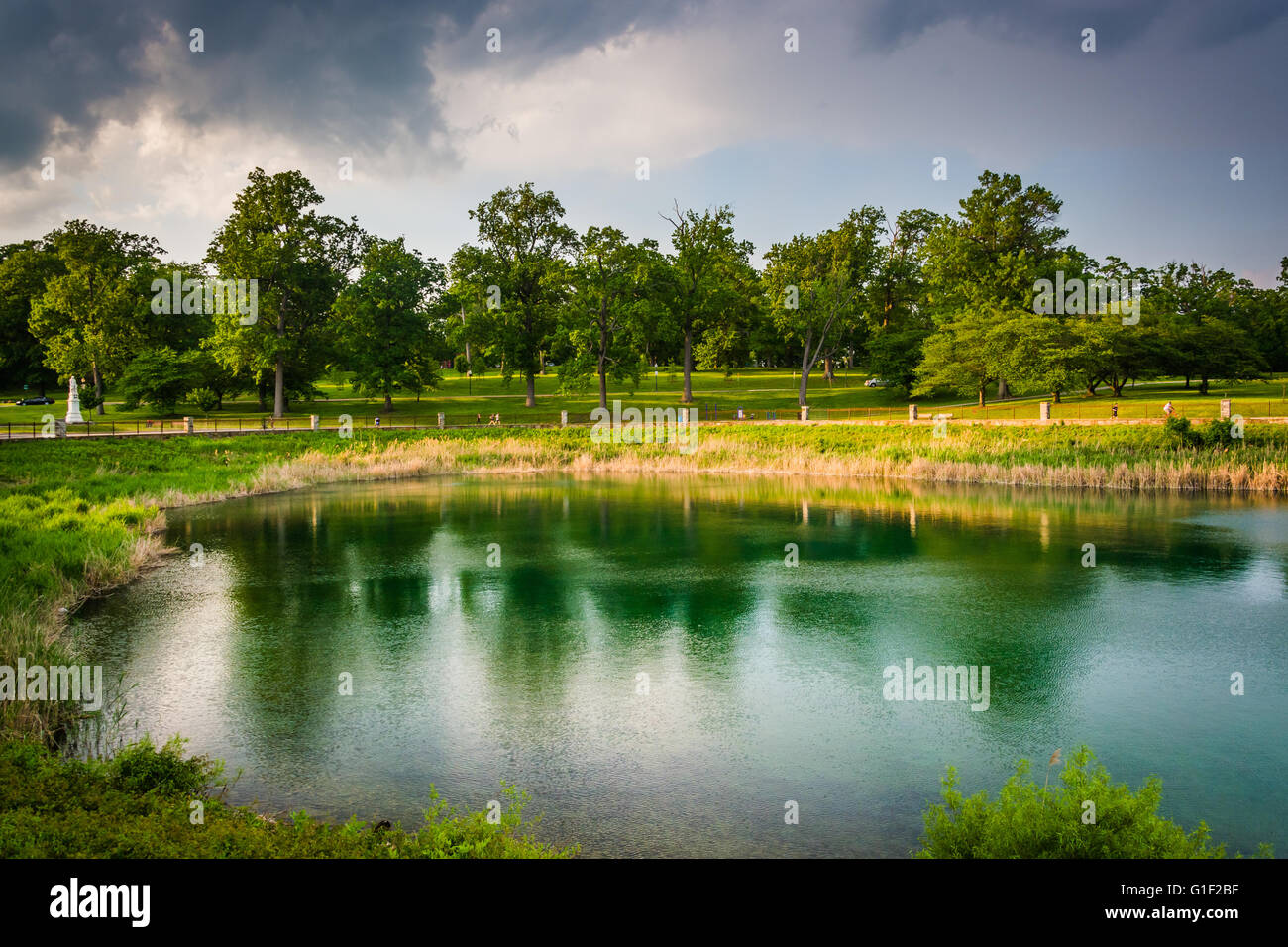 Druide See, Druid Hill Park in Baltimore, Maryland. Stockfoto Druide See, Druid Hill Park in Baltimore, Maryland. Stockfoto