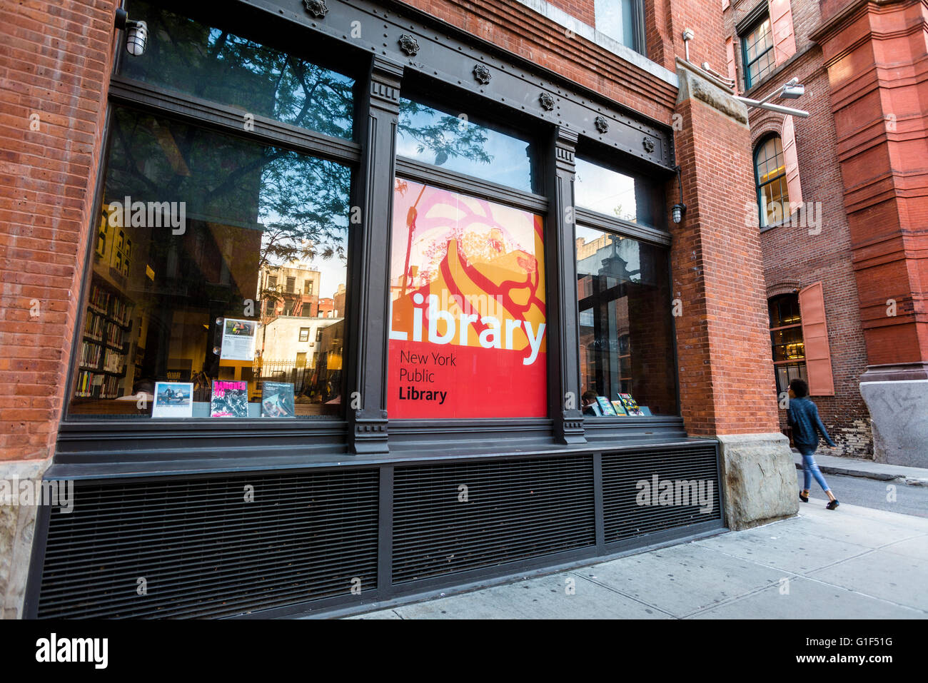 New York, NY - 12 Mai 2016 - die Mulberry Street Bibliothek © Stacy Walsh Rosenstock Stockfoto
