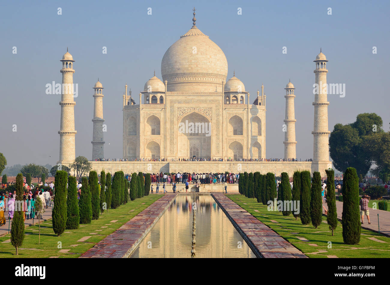 Taj Mahal, Agra, Uttar Pradesh, Indien Stockfoto