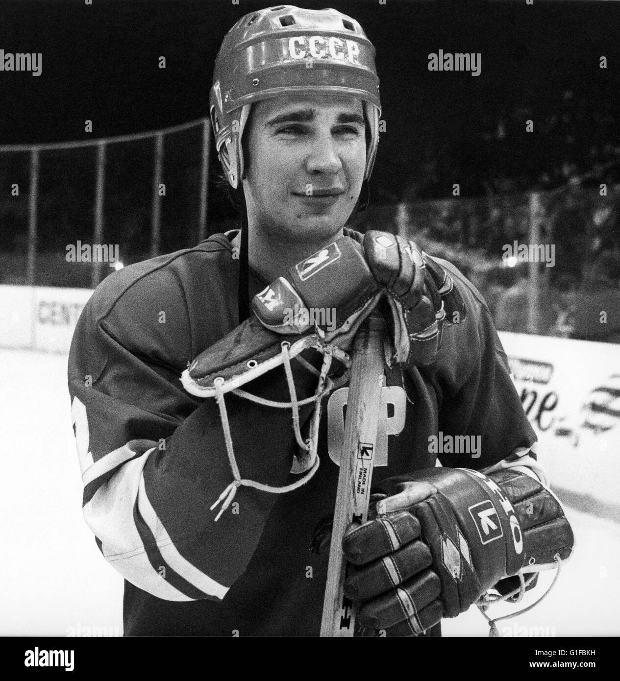 Viatcheslav Fetisov Ickehockey Verteidiger sowjetisch Stockfoto