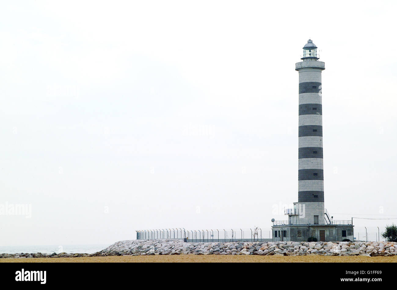 Leuchtturm Iesolo, Jesolo, Italien Stockfoto