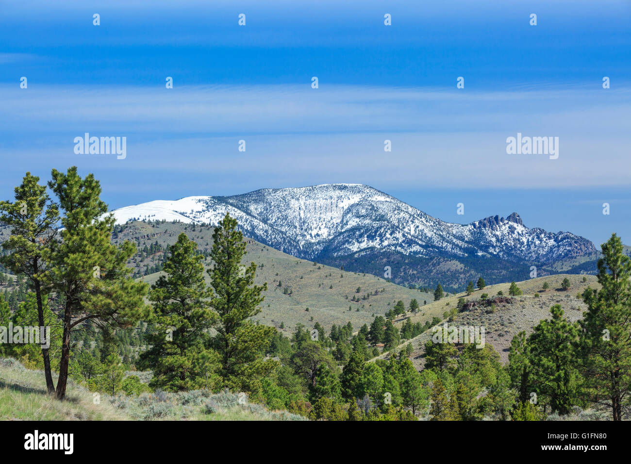 schlafenden Riesen Berg und Ausläufern in der Nähe von Helena, montana Stockfoto