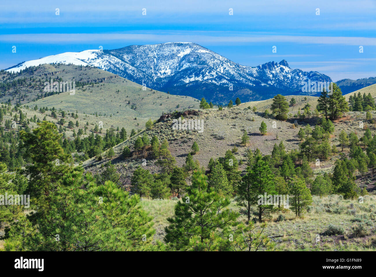 schlafenden Riesen Berg und Ausläufern in der Nähe von Helena, montana Stockfoto
